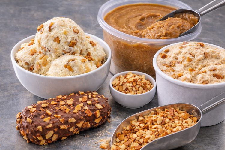 Illustrated placeholder for article titled Almonds in Frozen Desserts: Inclusions, Pastes and Texture Management