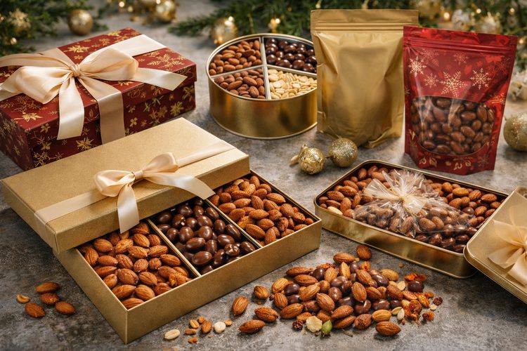Illustrated placeholder for article titled Seasonal Gifting and Premium Pack Concepts for Almond Products