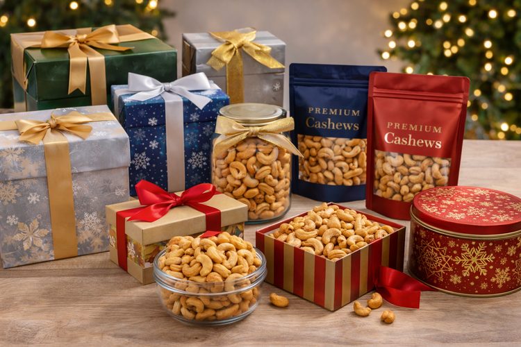 Illustrated placeholder for article titled Seasonal and Premium Cashew Pack Concepts